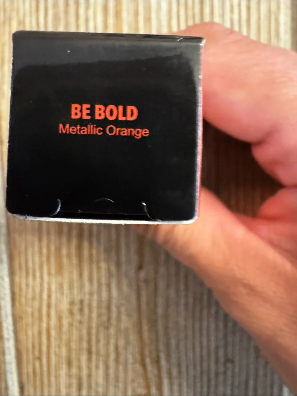 NIB Realher Be Bold Metallic Orange Liquid Lipstick